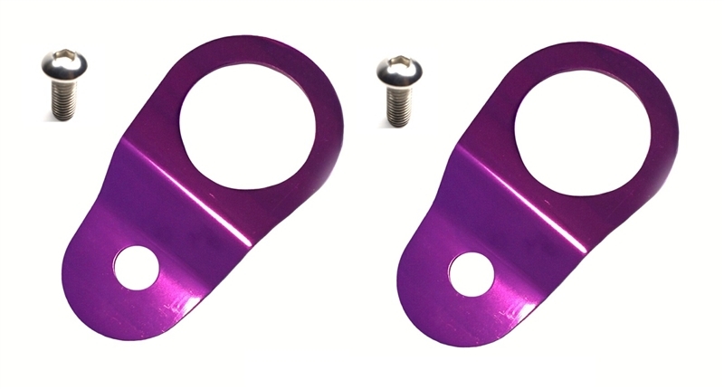 Torque Solution Radiator Mount Combo with Inserts (Purple) : Mitsubishi Evolution 7/8/9 - TS-EV-013IC