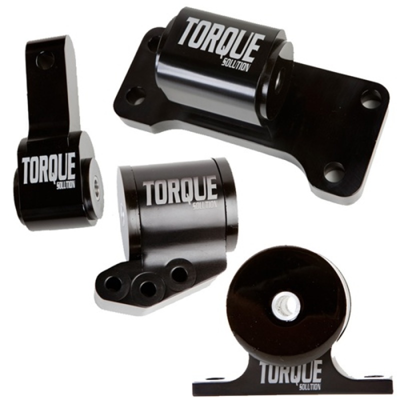 Torque Solution Billet Aluminum 4 Piece Engine Mount Kit: Mitsubishi Evolution 01-06 (5sp Only) - TS-EV-1235