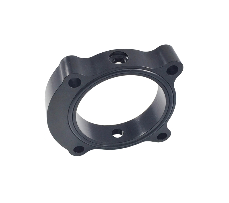 Torque Solution Throttle Body Spacer 2013+ Hyundai Genesis Coupe 2.0T  - Black - TS-TBS-029B