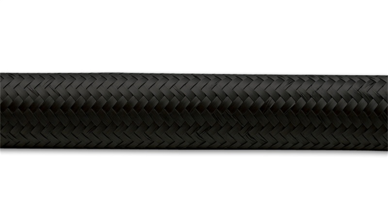 Vibrant -10 AN Black Nylon Braided Flex Hose (2 foot roll) - 11960