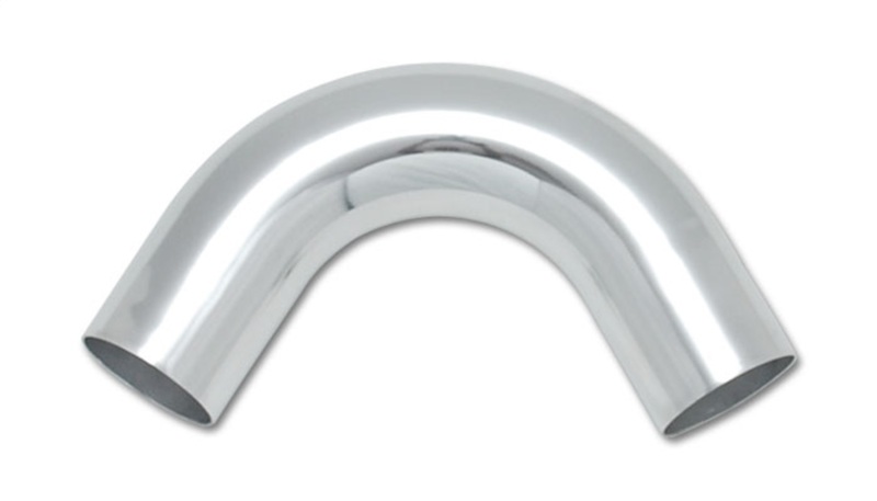 Vibrant 3in O.D. Universal Aluminum Tubing (120 degree Bend) - Polished - 2827