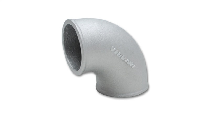 Vibrant 2.5in O.D. Cast Aluminum Elbow (90 degree Tight Radius) - 2873