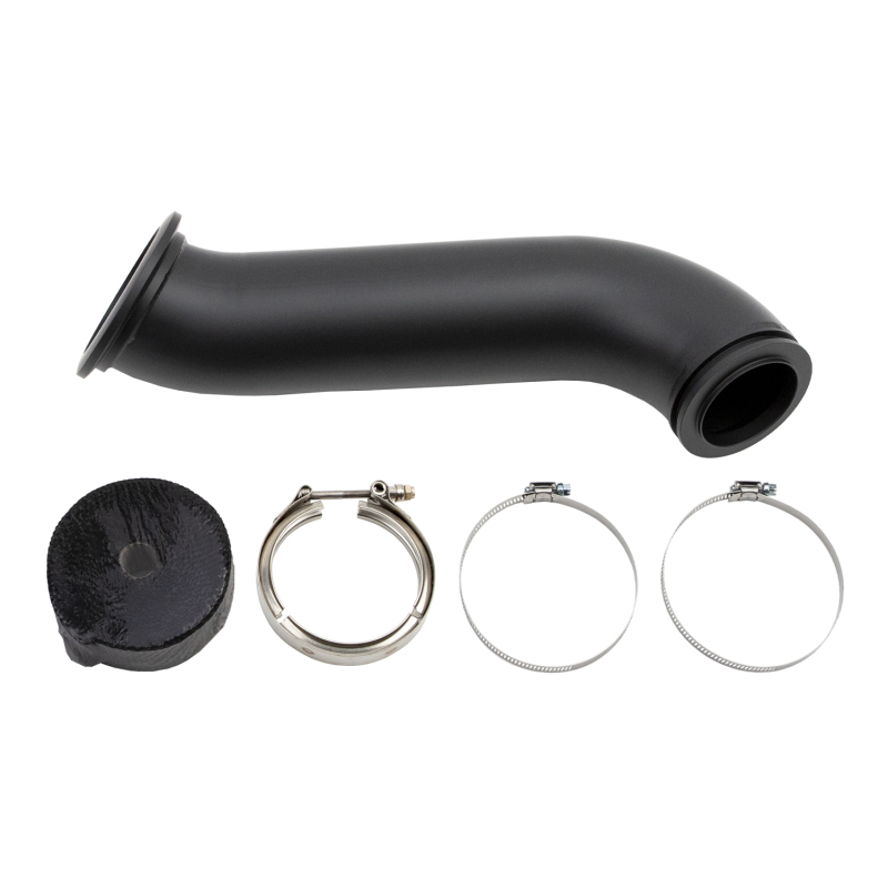 Wehrli 04.5-07 Dodge Ram Cummins 4in Down Pipe - w/High Mount S300 Turbo &amp; 2nd Gen Manifold - WCF100281