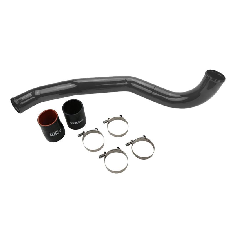 Wehrli 17-19 Chevrolet 6.6L L5P Duramax Driver Side 3in Intercooler Pipe - Candy Red - WCF100708-CR