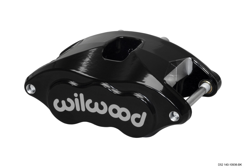 Wilwood Caliper-D52-Black Pwdr 2.00/2.00in Pistons 1.28in Disc - 120-10936-BK