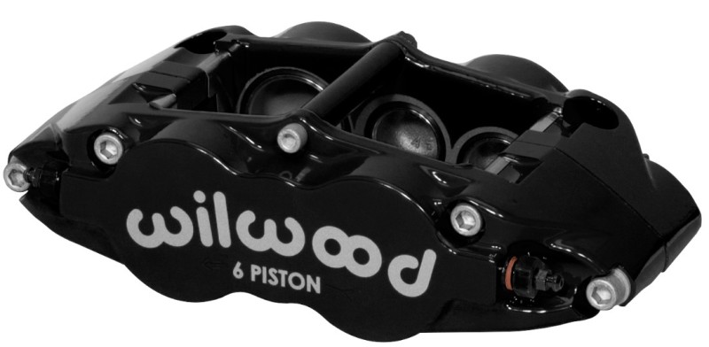 Wilwood Caliper-Narrow Superlite 6R-RH - Black 1.38/1.12/1.12in Pistons 1.10in Disc - 120-12002-BK