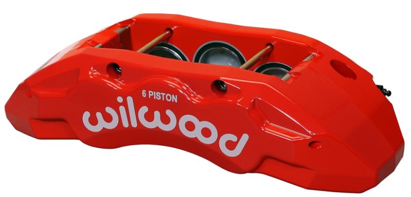 Wilwood Caliper-TX6R- R/H - Red 1.75/1.62/1.62in Pistons 1.38in Disc - 120-13817-RD