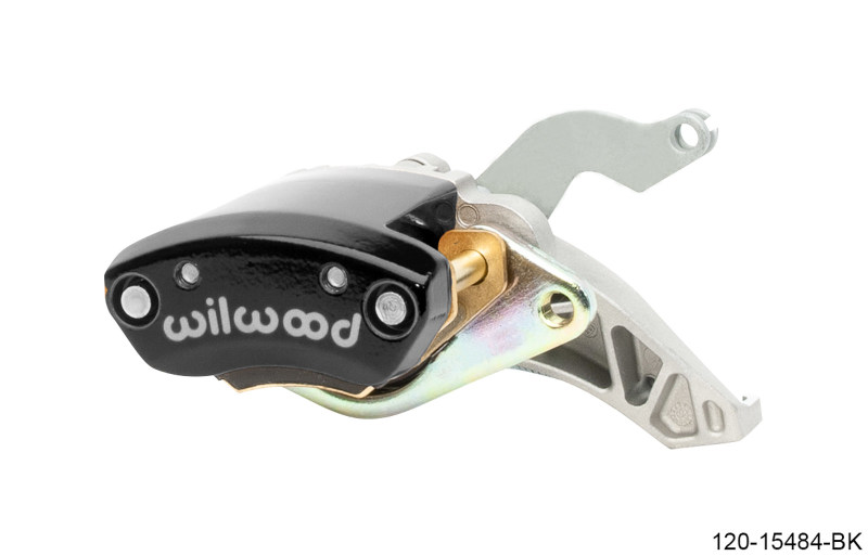 Wilwood Caliper - MC4 Mechanical Right Hand - Black 1.19in Piston 1.10in Rotor - Black - 120-15484-BK