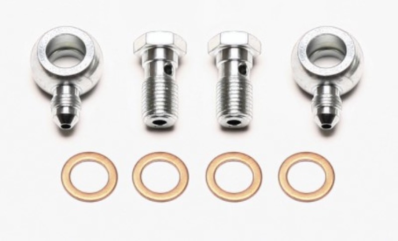 Wilwood Banjo Fitting Kit -3 male to 7/16 Banjo Bolts & Crush Washers (2 qty) - 220-11565