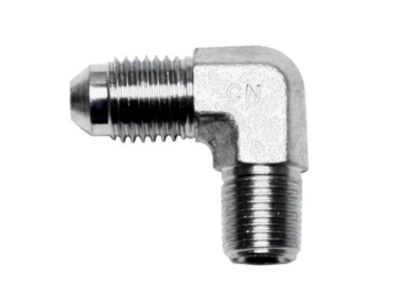 Wilwood 90 Deg Elbow Fitting -4 AN NPT Male to 1/8-27 - 220-9924