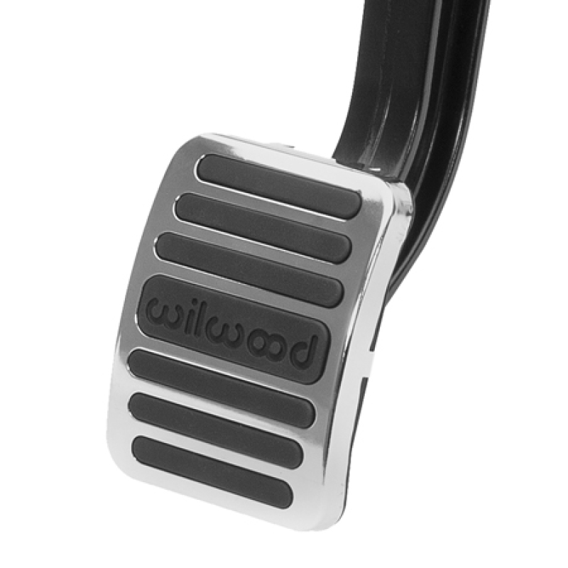 Wilwood Brake Pedal Cover And Trim Plate Kit - Black Rubber/Stainless - 330-15866