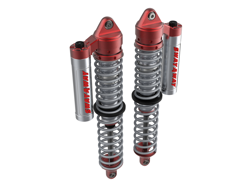 aFe 14-16 Polaris RZR 925/1000cc Sway-A-Way 2.5 Front Coilover Kit w/ PB Reservoirs and Comp Adj - 851-5600-03-CA