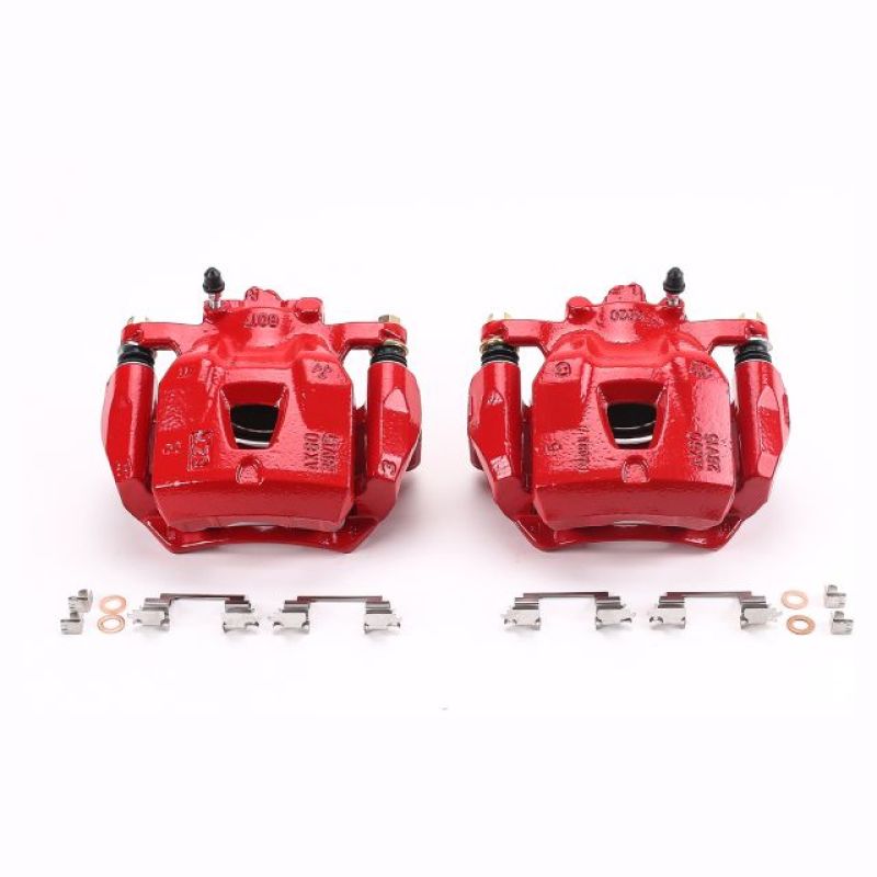 Power Stop 97-01 Lexus ES300 Front Red Calipers w/Brackets - Pair - S1974