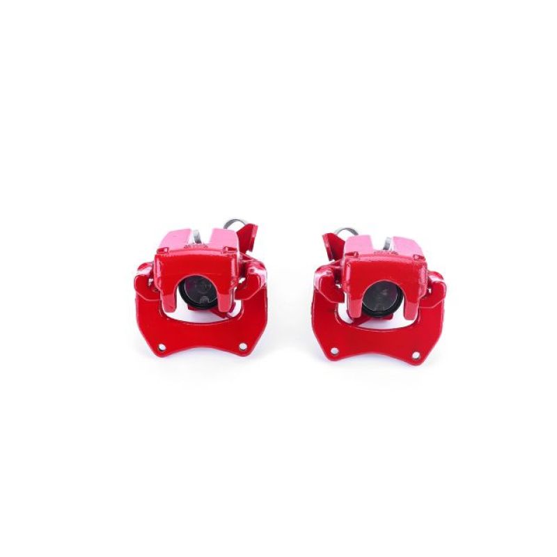 Power Stop 00-04 Audi A6 Quattro Rear Red Calipers w/Brackets - Pair - S2720