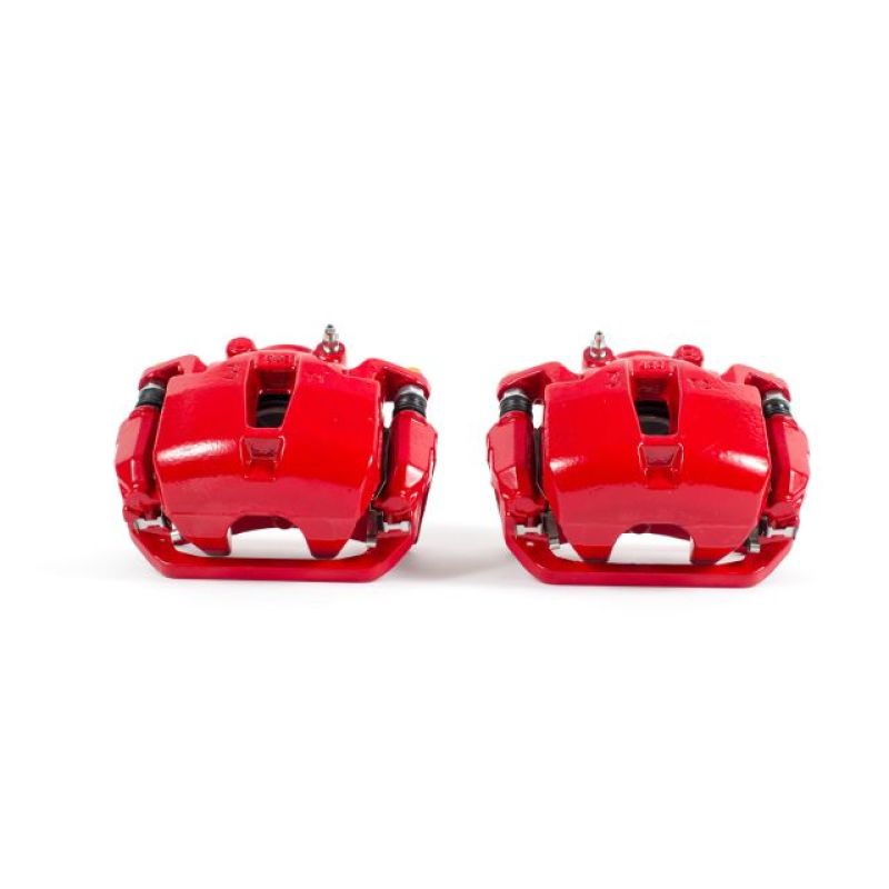 Power Stop 03-05 Infiniti FX35 Front Red Calipers w/Brackets - Pair - S2876