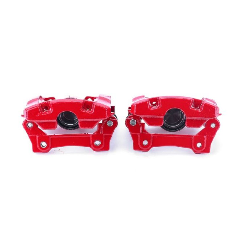 Power Stop 07-11 Lexus GS350 Rear Red Calipers w/Brackets - Pair - S3312