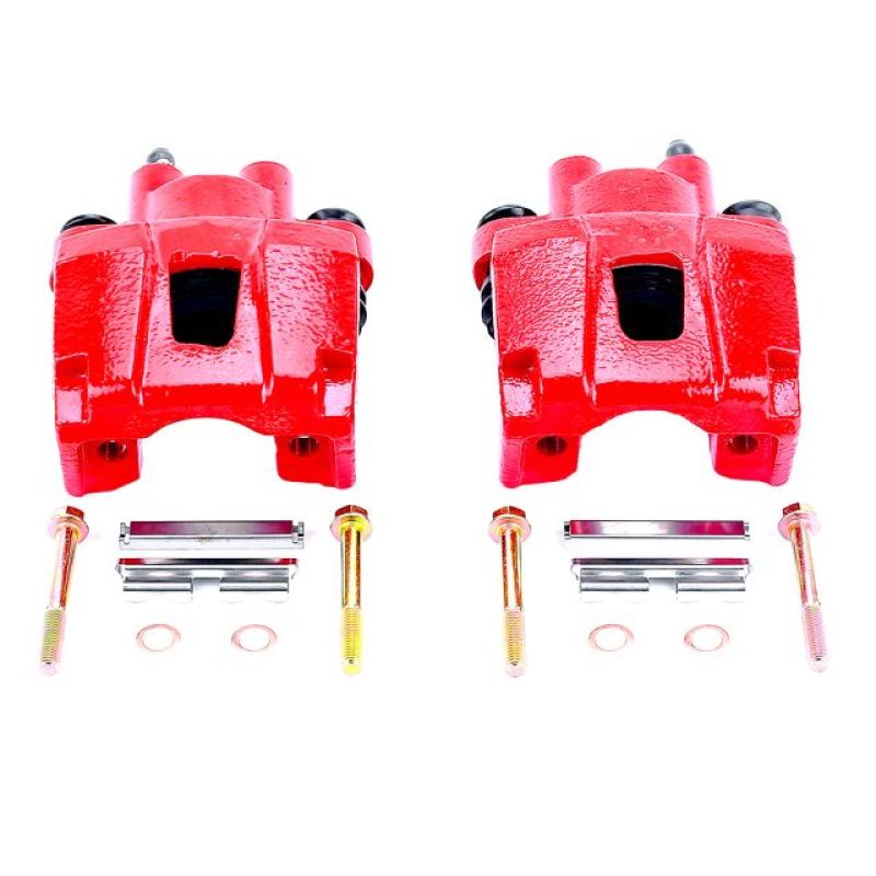 Power Stop 02-10 Ford Explorer Rear Red Calipers w/o Brackets - Pair - S4754