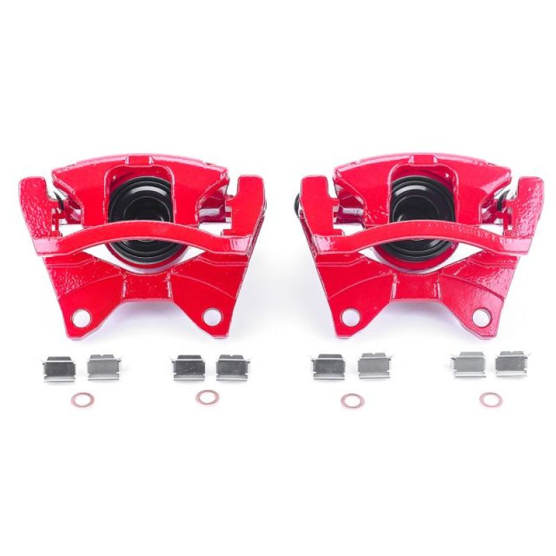 Power Stop 07-11 Dodge Nitro Rear Red Calipers w/Brackets - Pair - S5046