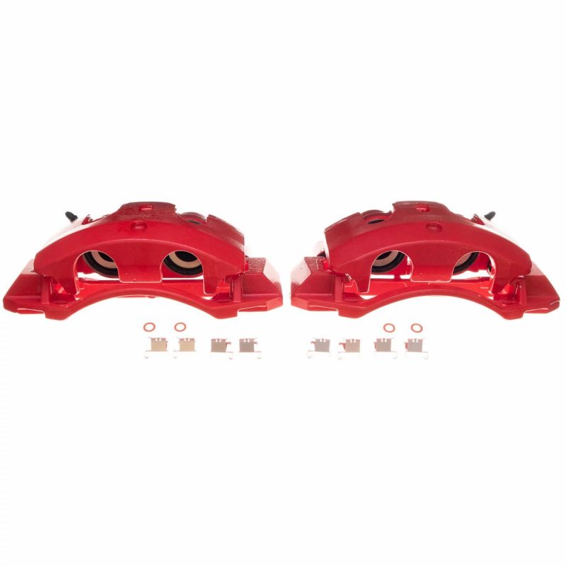 Power Stop 12-16 Nissan NV1500 Front Red Calipers - Pair - S6862