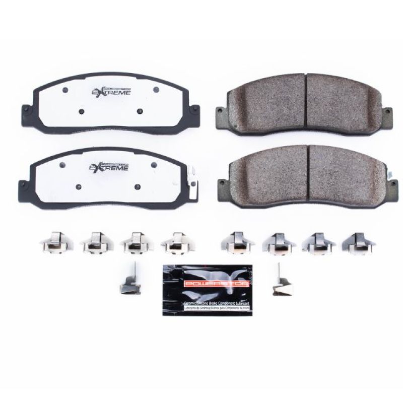 Power Stop 08-11 Ford F-250 Super Duty Front Z36 Truck & Tow Brake Pads w/Hardware - Z36-1333