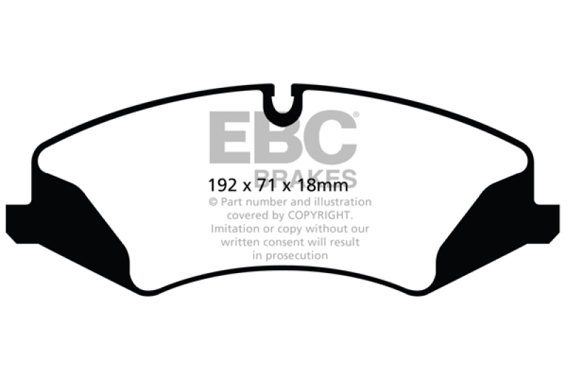 EBC 14+ Land Rover LR4 3.0 Supercharged Ultimax2 Front Brake Pads - UD1479