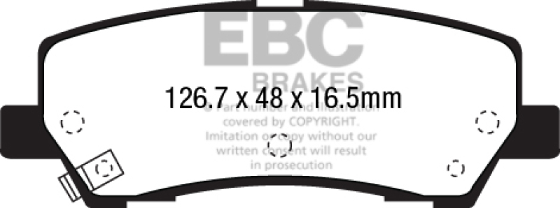 EBC brake Ultimax2 brake Pads - UD1793