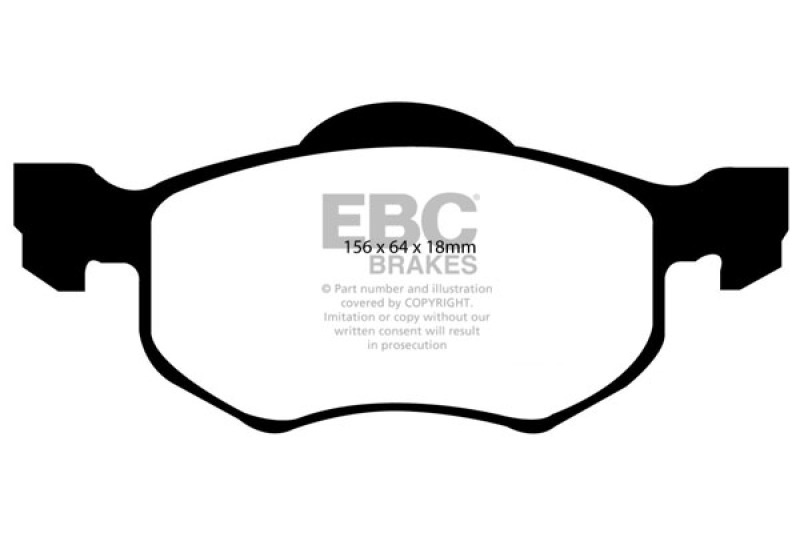 EBC 00-04 Ford Escape 2.0 Ultimax2 Front Brake Pads - UD843