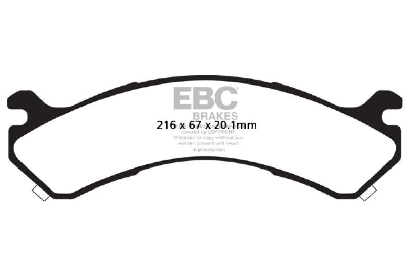 EBC 01-05 Chevrolet Silverado 3500 (2WD) Ultimax2 Rear Brake Pads - UD909