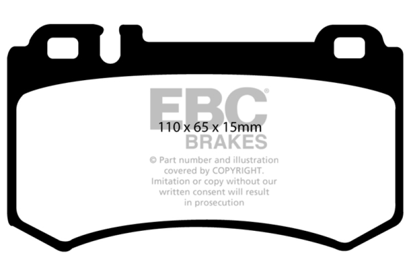 EBC 06 Mercedes-Benz E55 AMG 5.4 Supercharged (4 Pad Set) Ultimax2 Rear Brake Pads - UD984