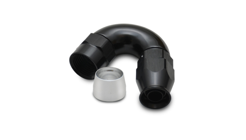 Vibrant 150 Degree High Flow Hose End Fitting for PTFE Lined Hose -12AN - 28512