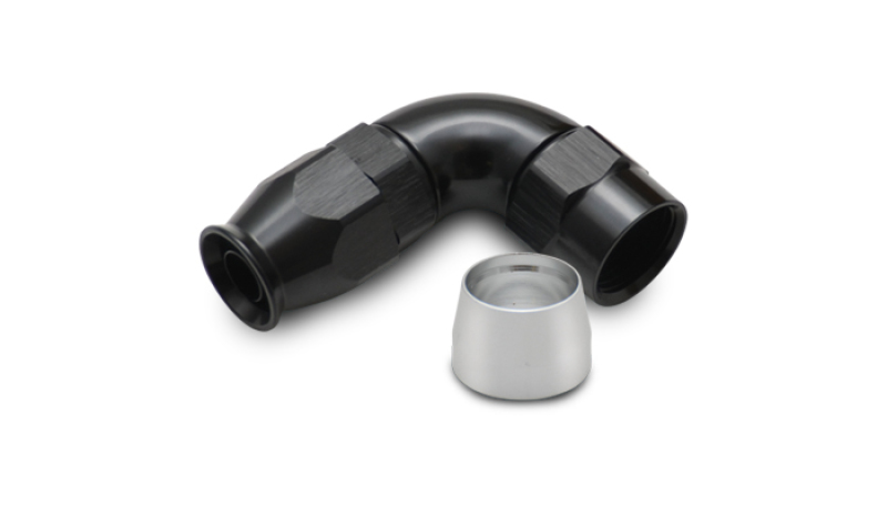 Vibrant 90 Degree High Flow Hose End Fitting for PTFE Lined Hose -16AN - 28916