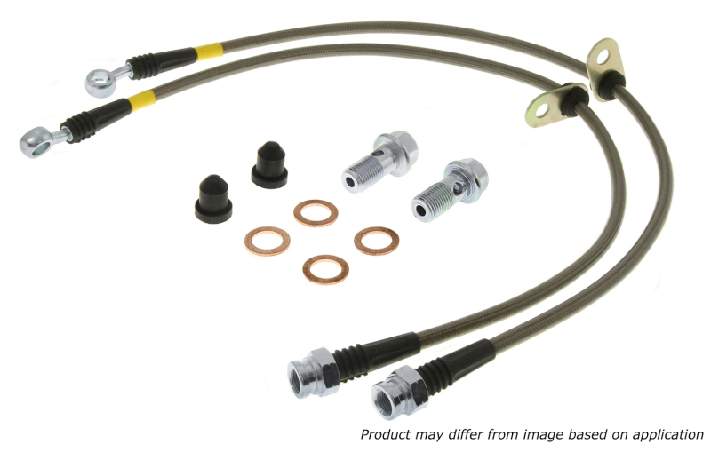 StopTech 98-06 Golf 1.8 Turbo/VR6/20th Ann Rear Stainless Steel Brake Line Kit (does not replace all - 950.33500