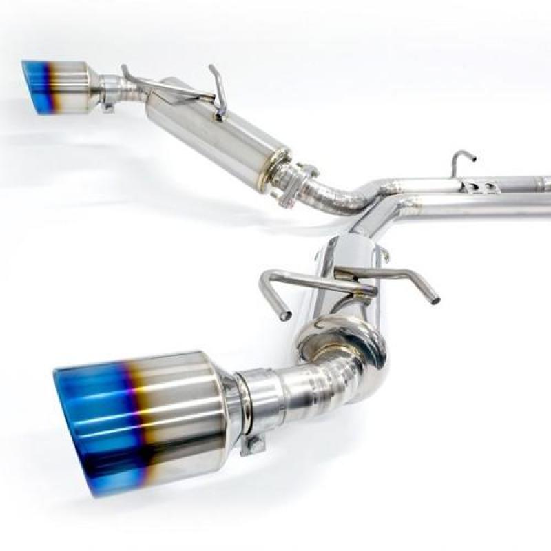 BLOX Racing 13-20 BRZ / FR-S / 86 Catback Exhaust System 60mm to Dual 50mm Outlet GR1 Titanium - BXEX-51000-TI