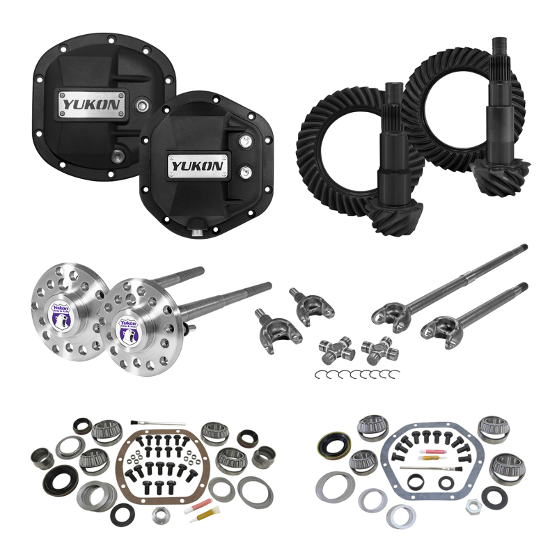 Yukon Master Overhaul Kit Stage 4 Jeep Re-Gear Kit w/Covers Fr & Rr Axles Dana 30/44 4.88 Ratio - YGK013STG4