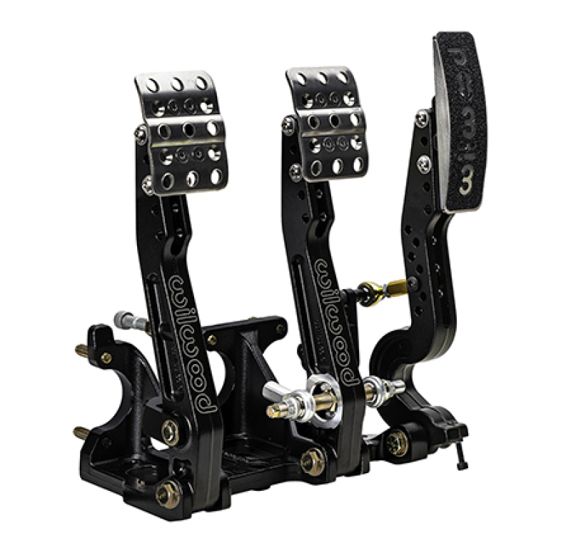 Wilwood Adjustable Tru-Bar Brake, Clutch, Throttle w/ Linkage - Floor Mount - 4.75-5.75;1 - 340-16605