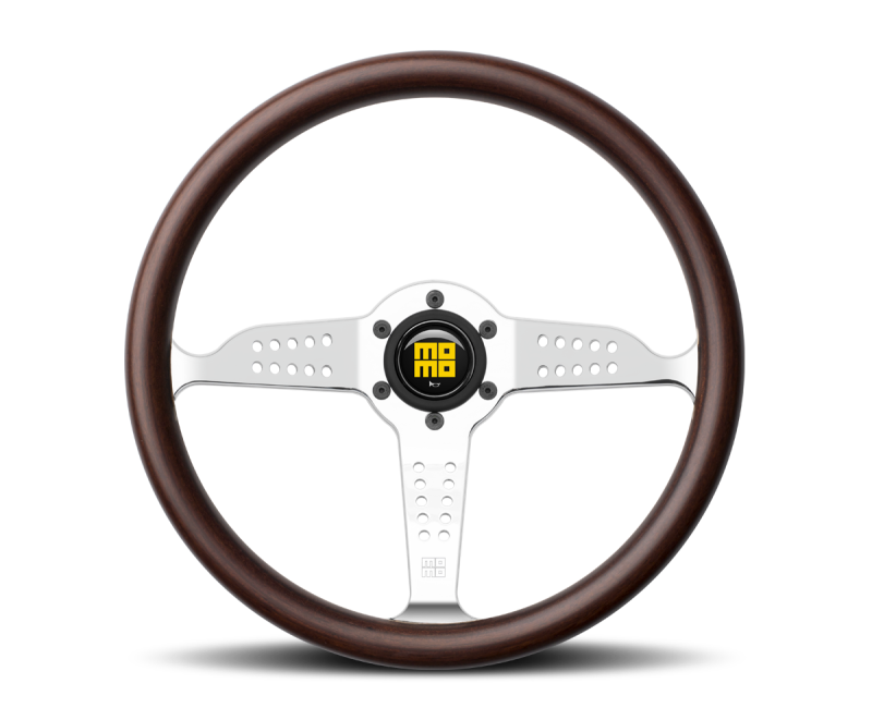 Momo Super Grand Prix Steering Wheel 350 mm - Mahogany Wood/Pol Spokes - GRA35WD0P