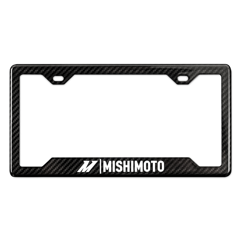 Mishimoto Carbon Fiber License Plate Frame - Gloss - MMPROMO-FRAME-CF-G