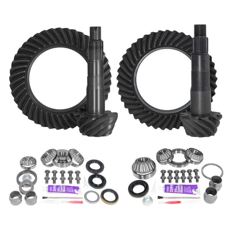 Yukon Gear Ring & Pinion Gear Kit Package Front & Rear with Install Kits - Toyota 8.2/8in. IFS - YGKT008-456LOC-4