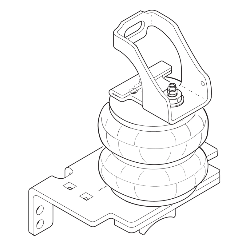 Firestone Ride-Rite Air Helper Spring Kit Rear 05-07 Ford F250/F350 2WD (W217602398) - 2398