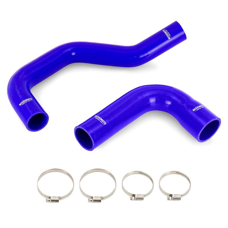 Mishimoto 1991-1993 Dodge 5.9L Cummins Silicone Coolant Hose Kit Blue - MMHOSE-RAM-91BL