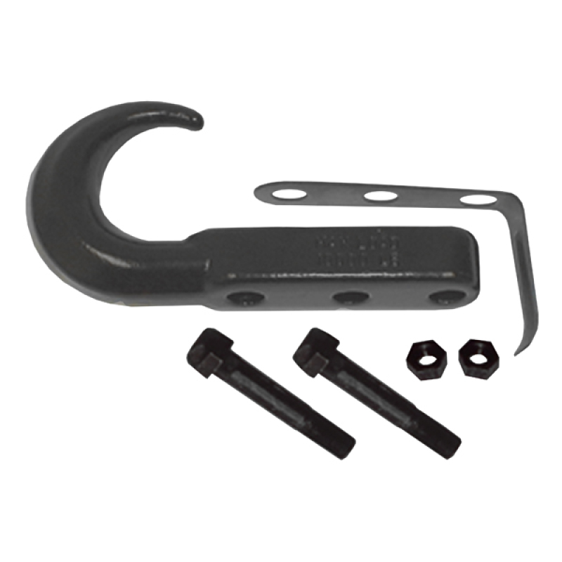 Rugged Ridge 42-02 Jeep CJ / Jeep Wrangler Black Front Tow Hook - 11236.02