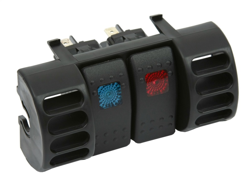 Daystar 1984-2001 Jeep Cherokee XJ 2WD/4WD - Air Vent Switch Panel (Includes Blue & Red Switches) - KJ71036BK