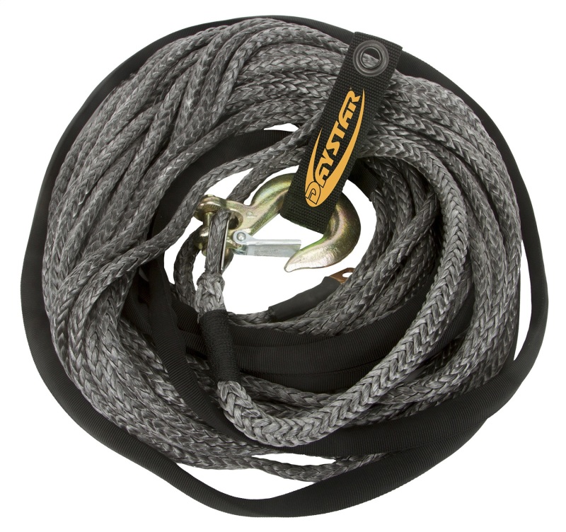 Daystar 80 Foot Winch Rope W/Loop End 3/8 x 80 Foot Black - KU10403BK