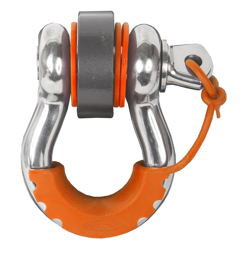 Daystar Fluorescent Orange Locking D Ring Isolator Pair - KU70058FA