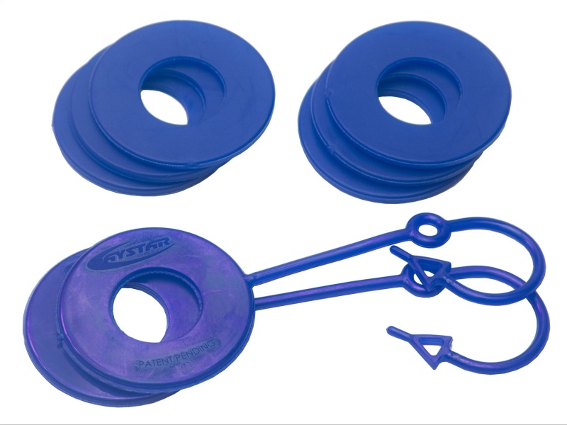 Daystar Blue Locking D Ring Isolator w/Washer Kit - KU70059RB