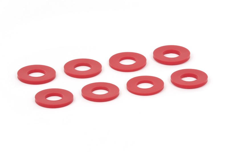 Daystar D-Ring Shackle Washers Set of 8 Red - KU71074RE