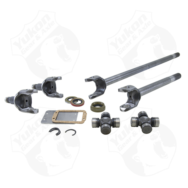 Yukon Gear Front 4340 Chrome-Moly Replacement Axle Kit For Jeep TJ Rubicon Front - YA W24154