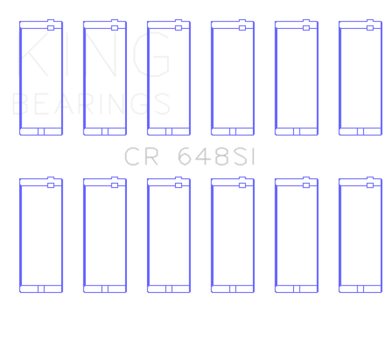 King Jeep 232CI/242CI/248CI / Rambler 232CI (Size .010) Connecting Rod Bearing Set - CR648SI010