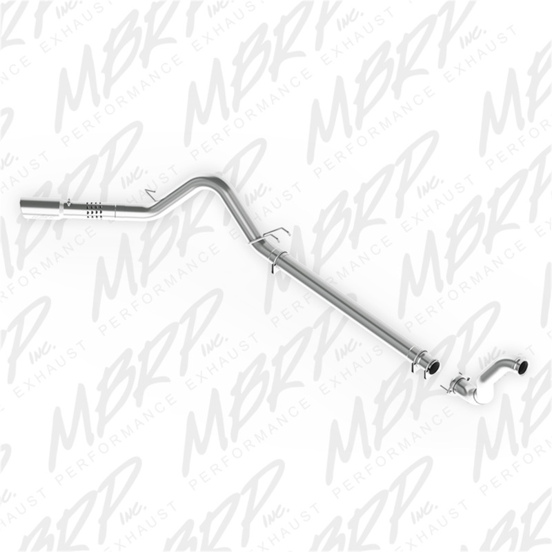 MBRP 08-10 Ford 6.4L F250/350/450 4 inch Filter Back Single Side Exit Aluminum and Down Pipe - S6282AL