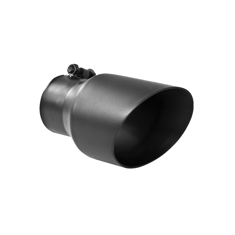 MBRP Universal Tip 4.5in OD 3in Inlet 8in Length Dual Walled Angled Exhaust Tip - Black - T5151BLK